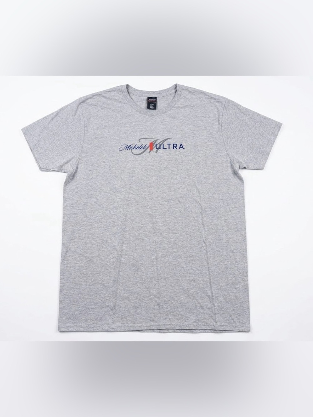 Michelob Ultra Beer Graphic T Shirt Mens XL Gray Hanes Perfect-T Short Sleeve